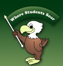 Owl holding banner reading 'Where Students Soar'